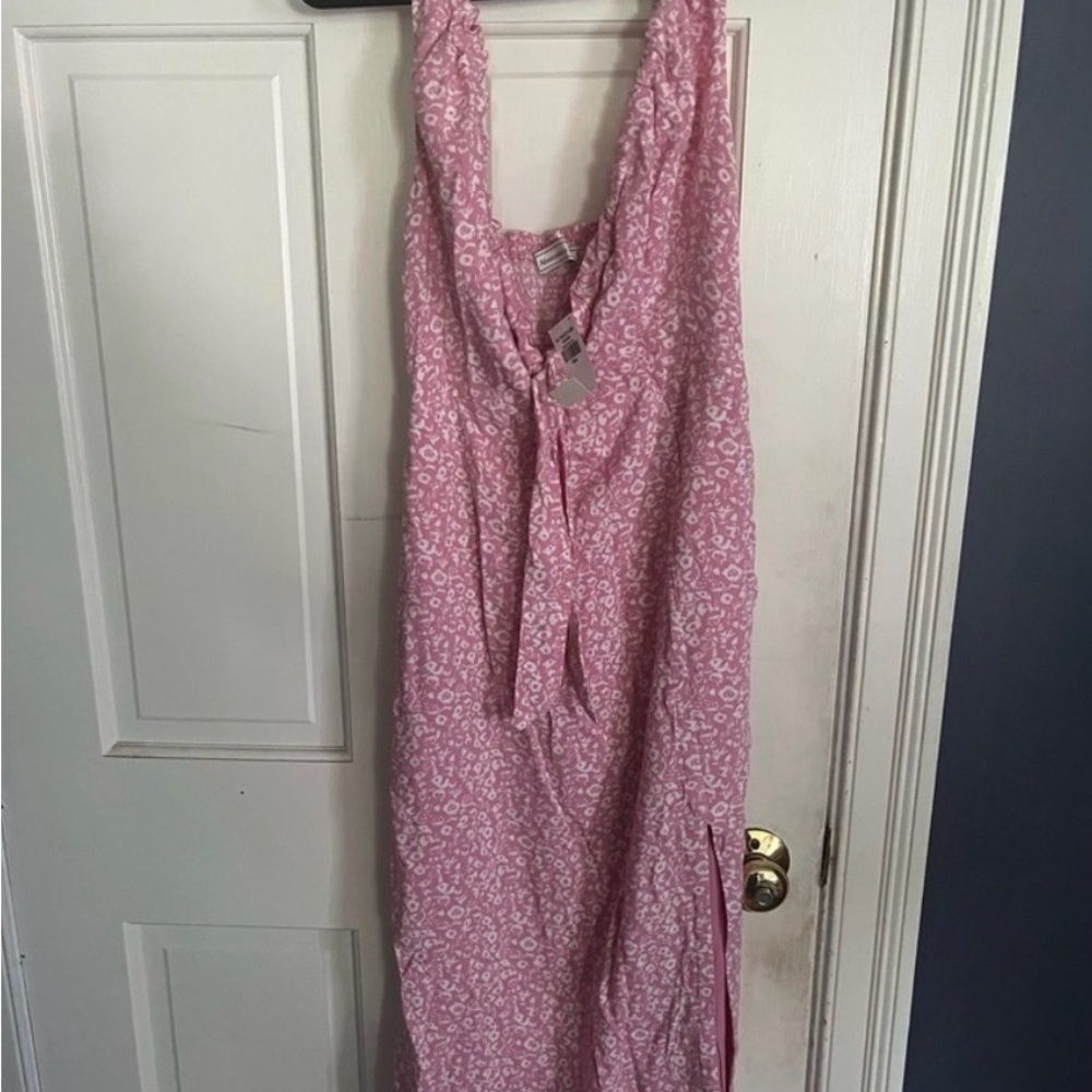 Abercrombie Pink Floral Sleeveless Dress